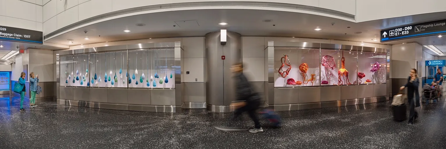Miami Airport exhibition display 1