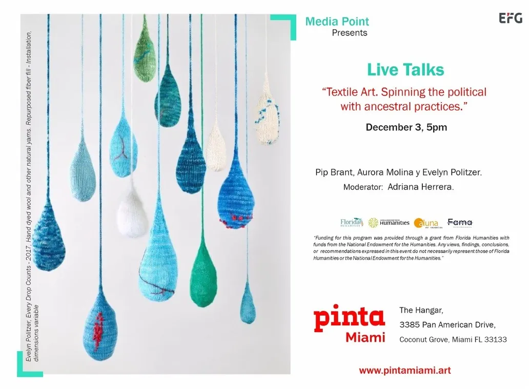 Textile Art panel discussion poster