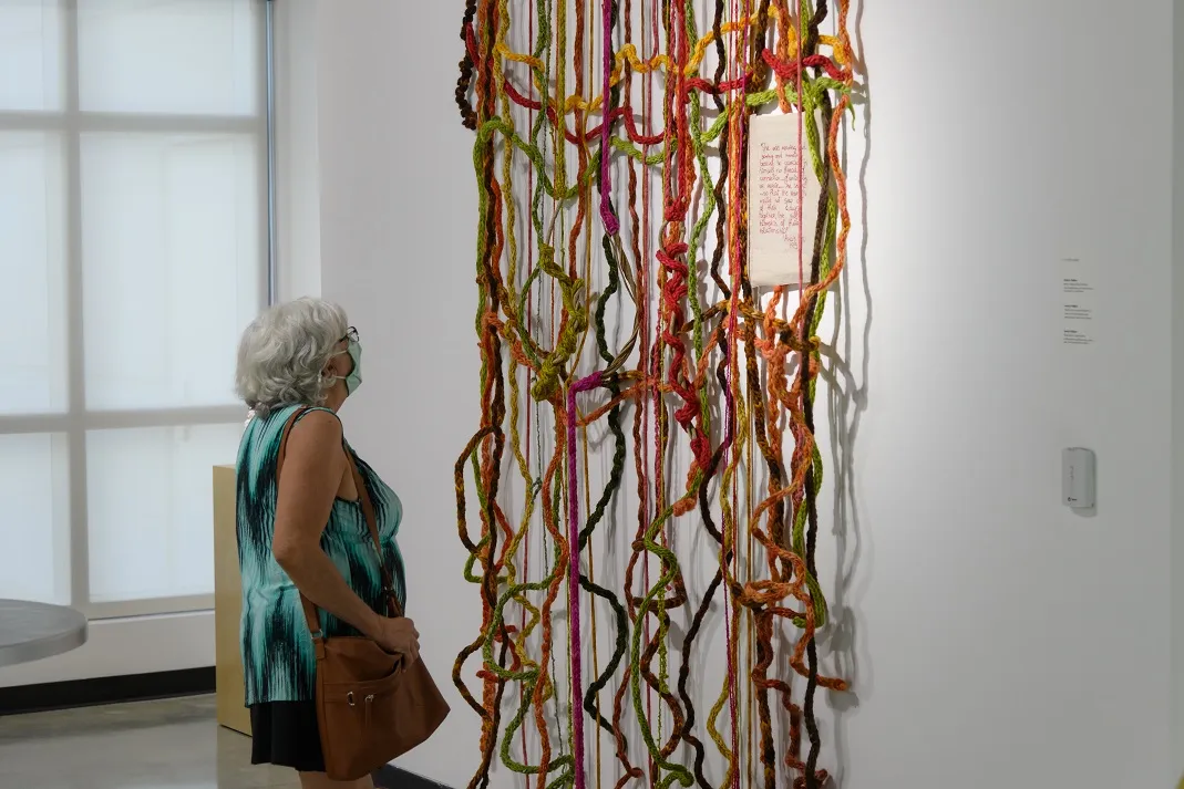 Warp and Weft Threads of Connection exhibit